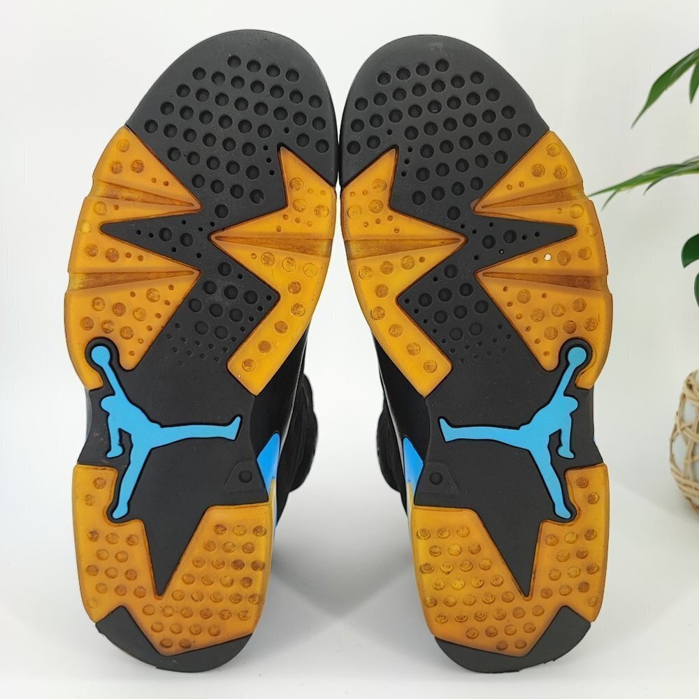 Nike Men's Air Jordan 6 Retro Tar Heels UNC 2017 Black Sneakers Size 11 - Picture 8 of 8